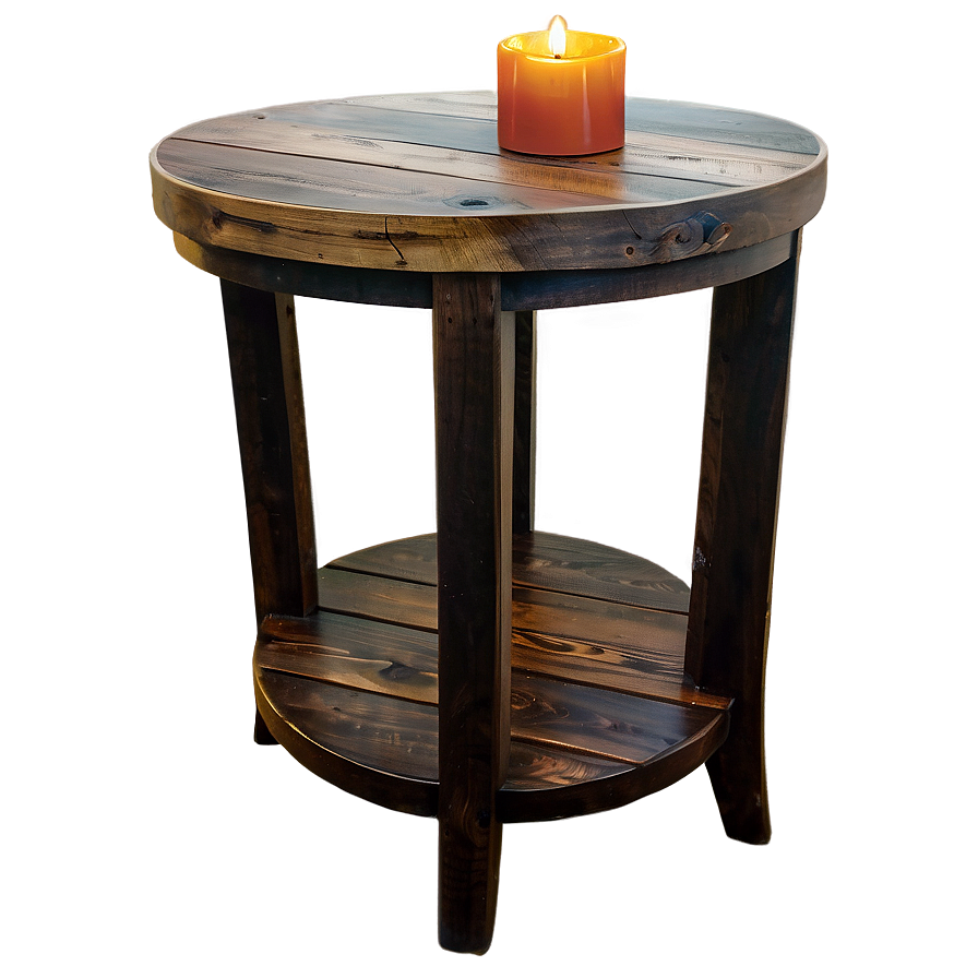 Rustic End Table Png 1