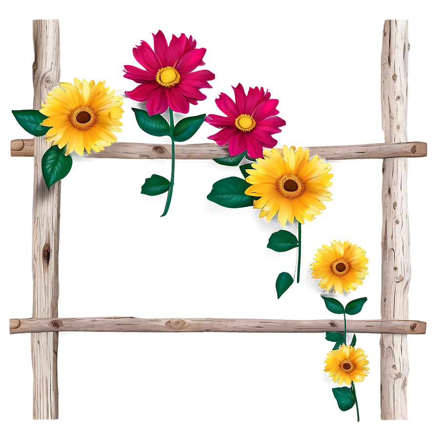 Rustic Flower Frame Png Bif