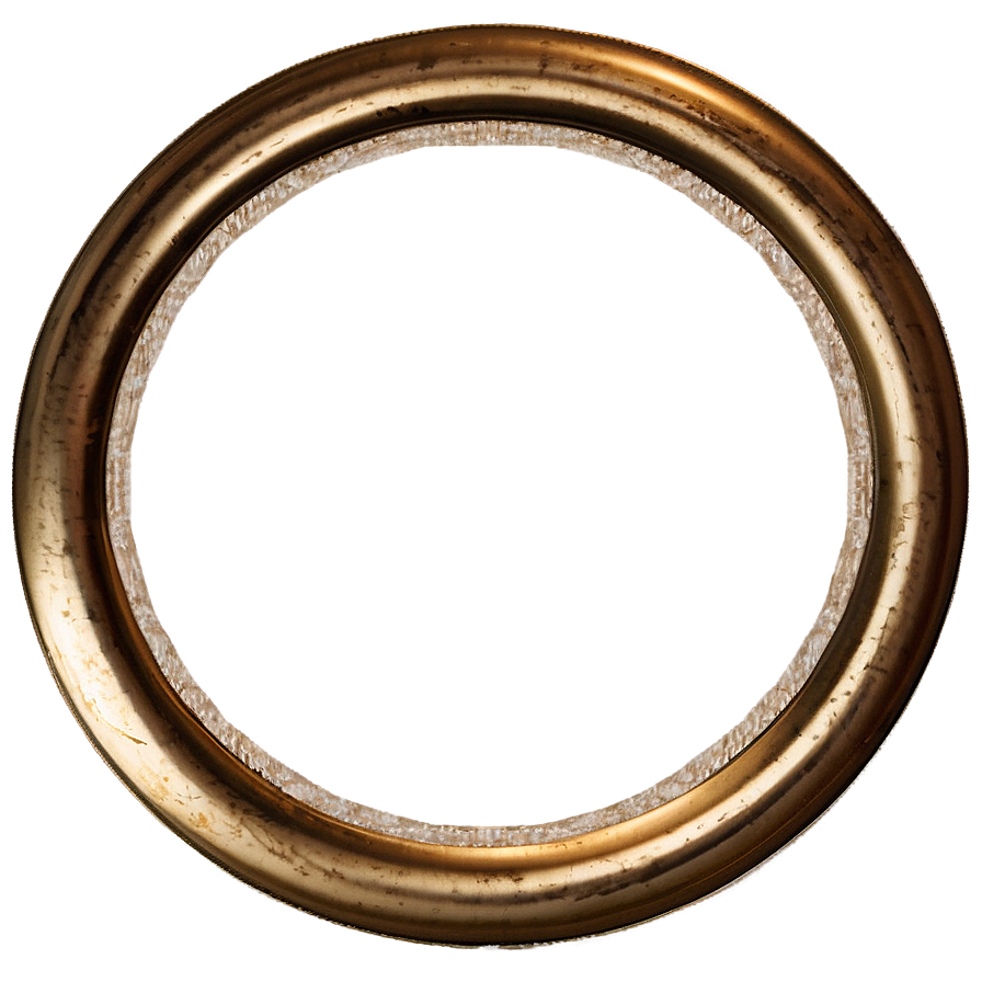 Rustic Gold Circle Frame Png Yxl