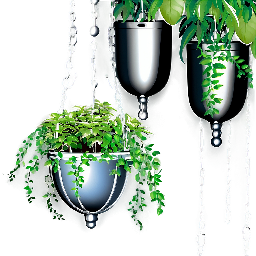 Rustic Hanging Plant Png Vud16