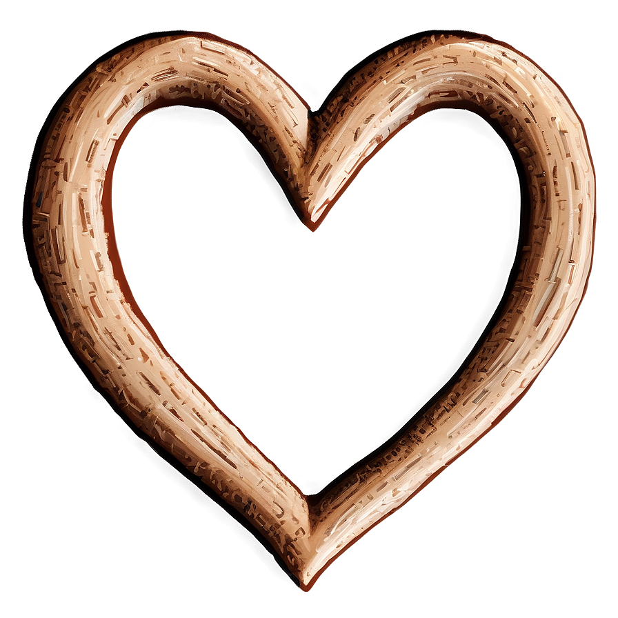 Rustic Heart Drawing Png Gow93