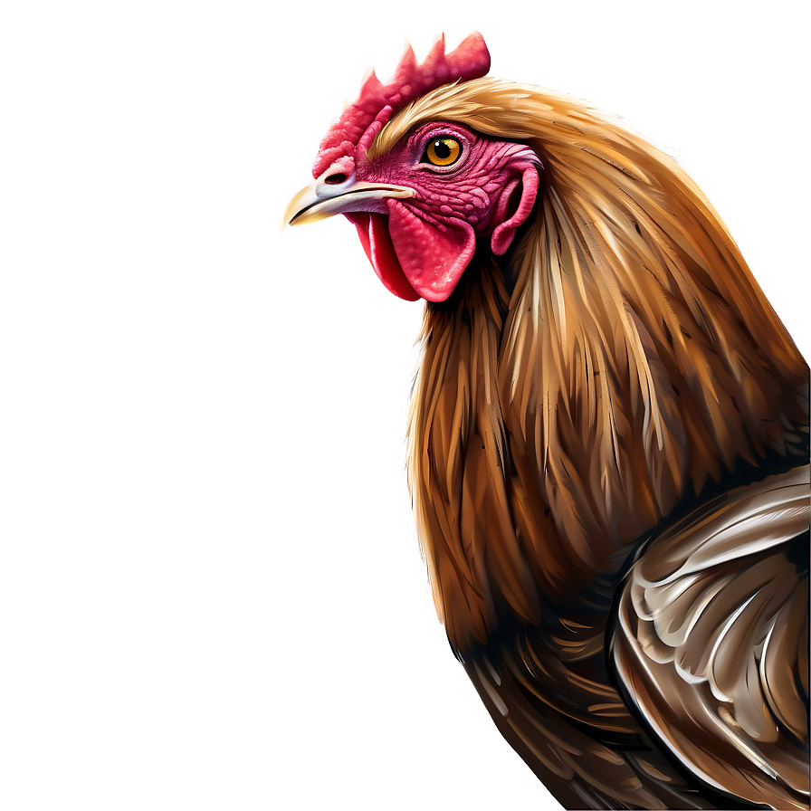 Rustic Hen Drawing Png Oxn34