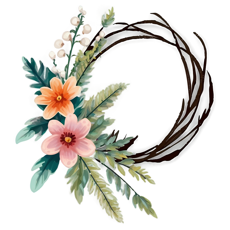 Rustic Indie Flower Decoration Png 73