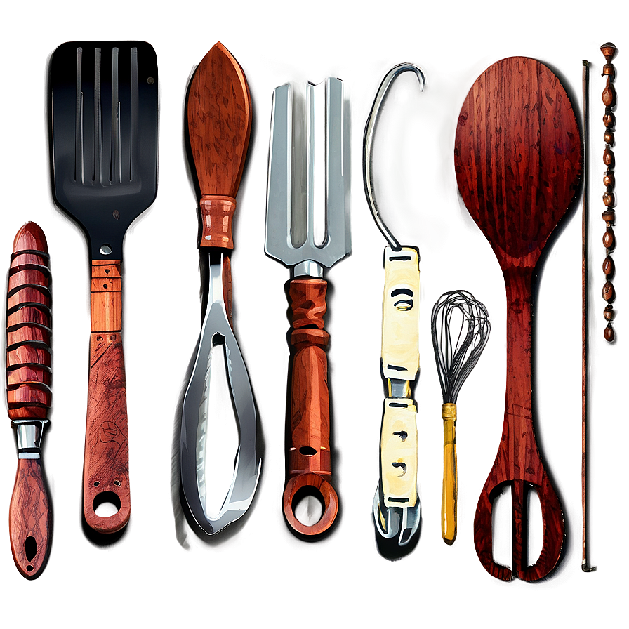 Rustic Kitchen Utensils Png 33