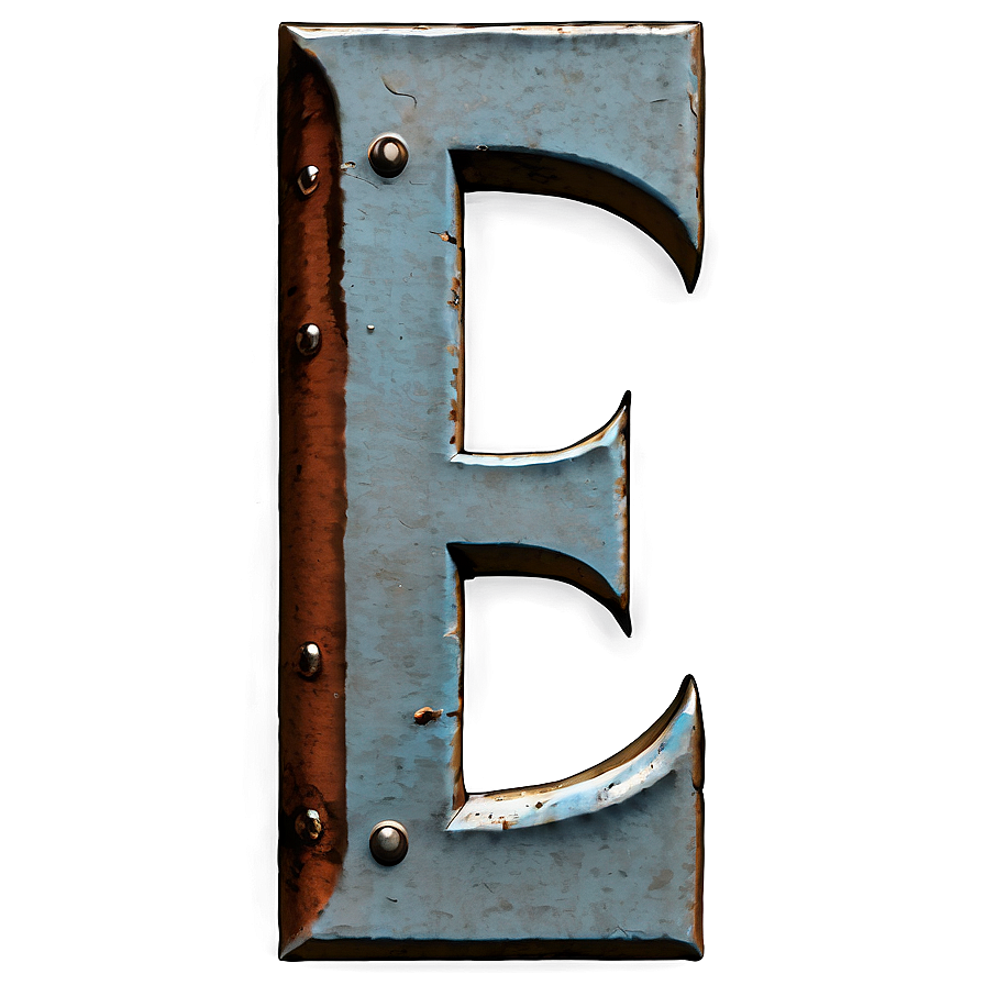 Rustic Letter E Png 62