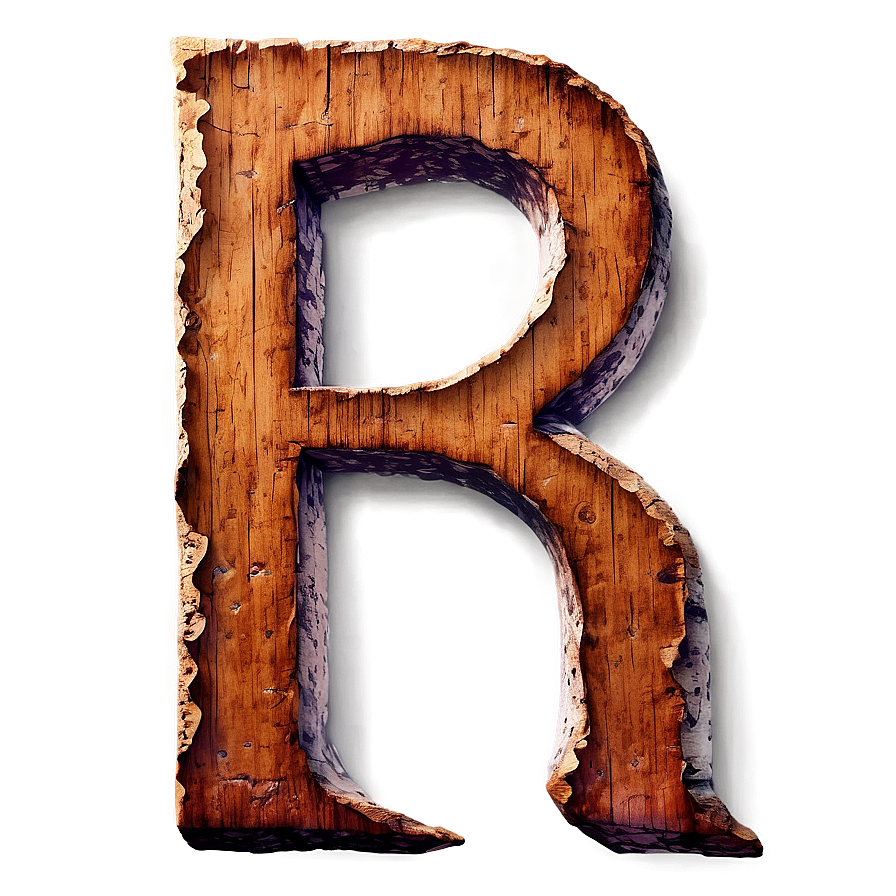 Rustic Letter R Symbol Png 87