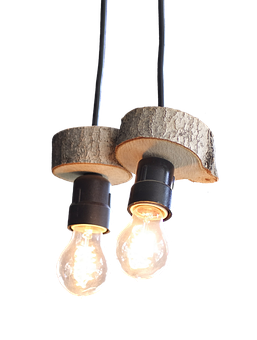 Rustic Log Pendant Lights