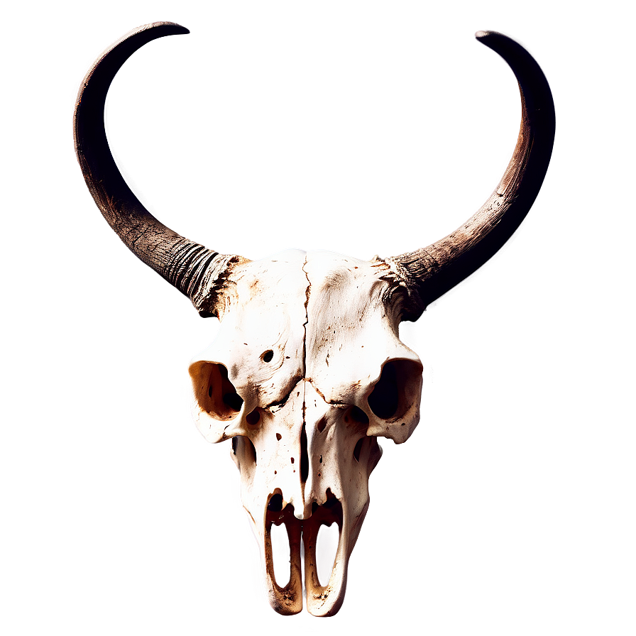 Rustic Longhorn Skull Clipart Png 06292024