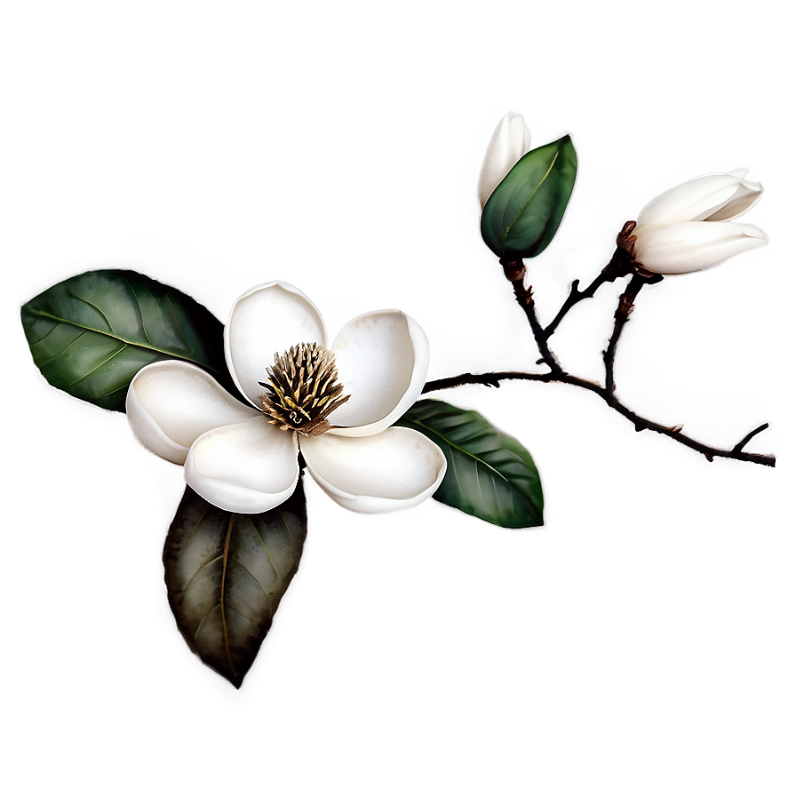 Rustic Magnolia Decor Png Awr82