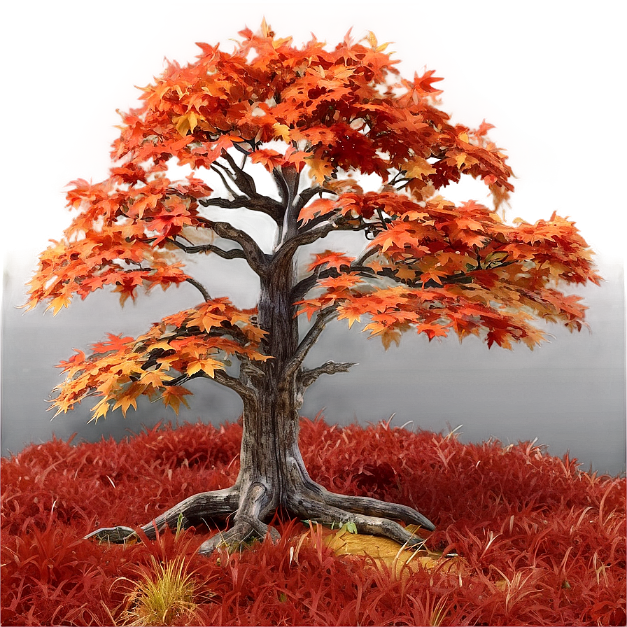 Rustic Maple Tree Landscape Png Udm