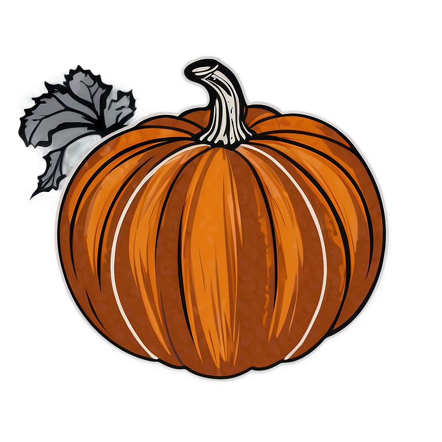 Rustic Pumpkin Outline Look Png 61