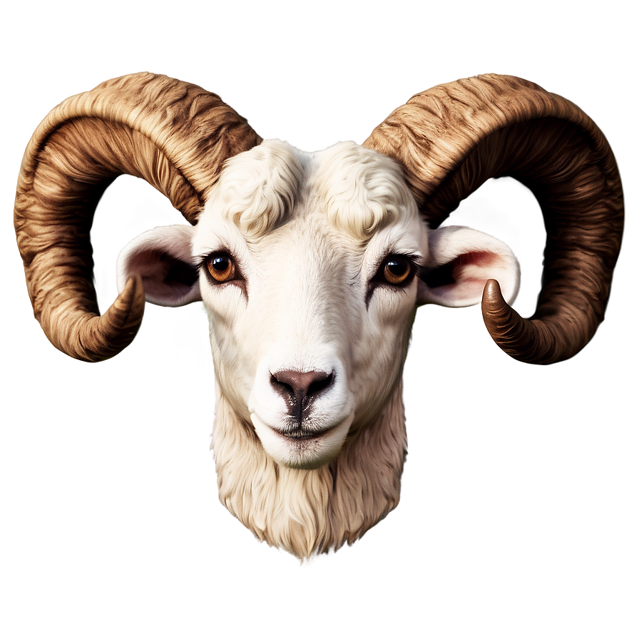 Rustic Ram Head Farm Icon Png 06292024