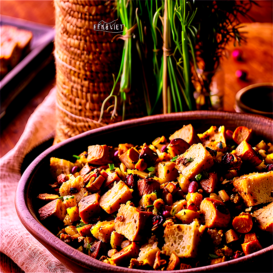 Rustic Rye Bread Stuffing Png 06272024