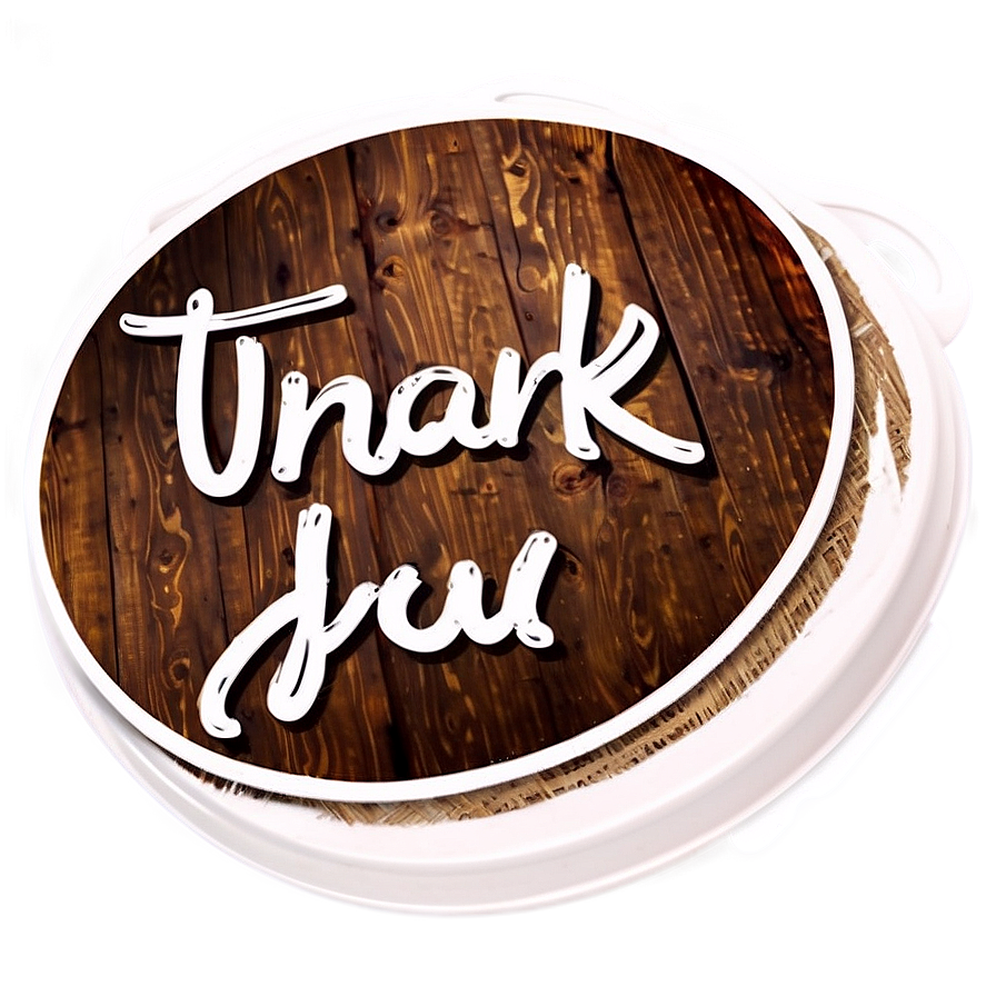 Rustic Thank You Stickers Png Sil