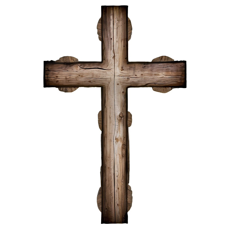 Rustic Thin Cross Png 06292024