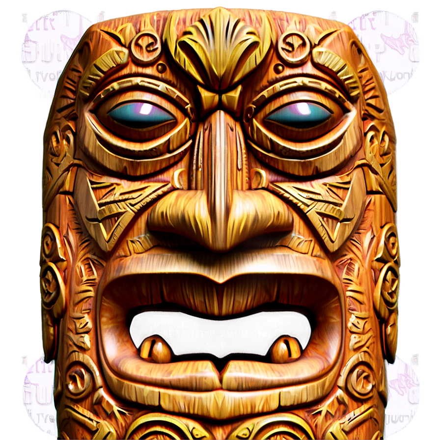 Rustic Tiki Sculpture Png Ugd