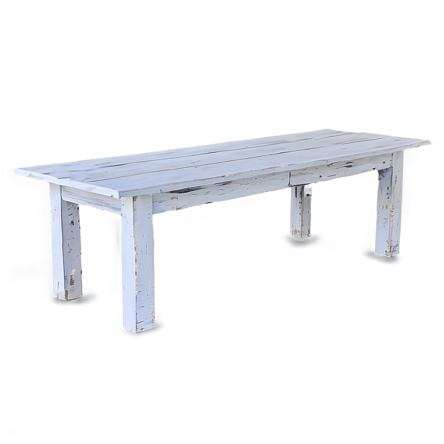 Rustic White Table Png 17