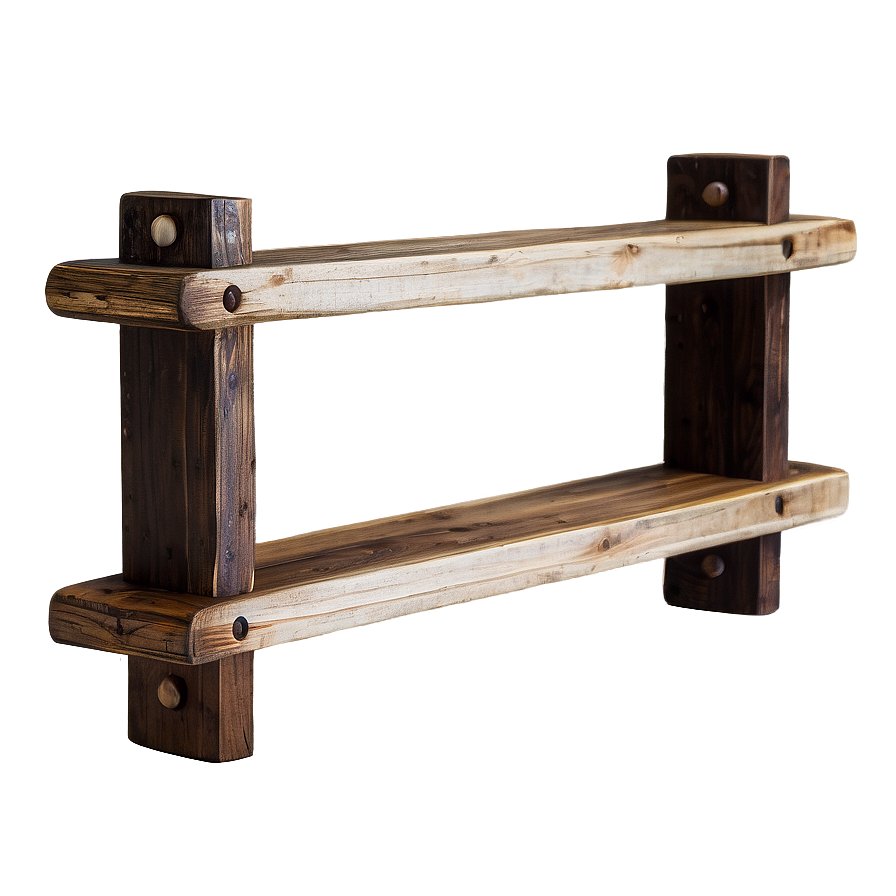 Rustic Wood Wall Shelf Png 06282024