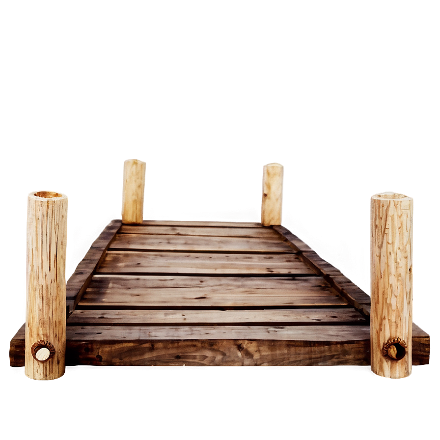 Rustic Wooden Bridge Png 05242024