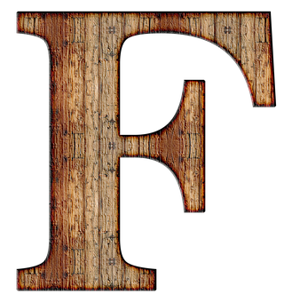 Rustic Wooden Letter R