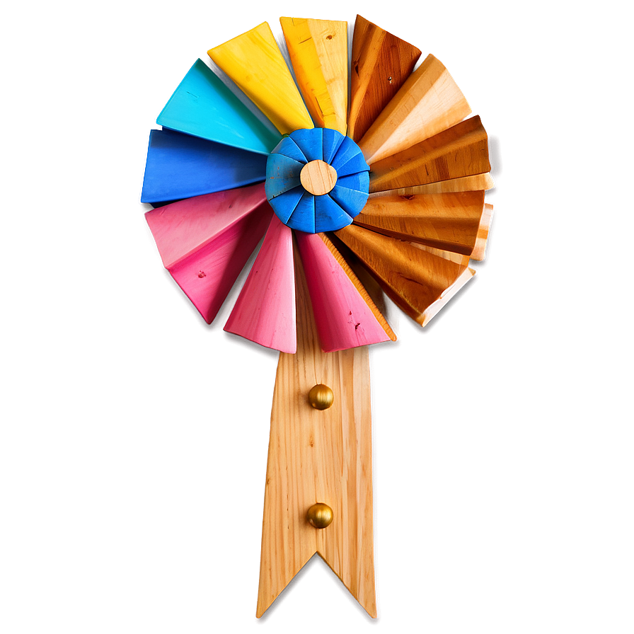 Rustic Wooden Pinwheel Png 40