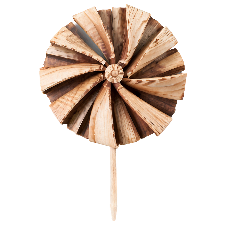 Rustic Wooden Pinwheel Png 43