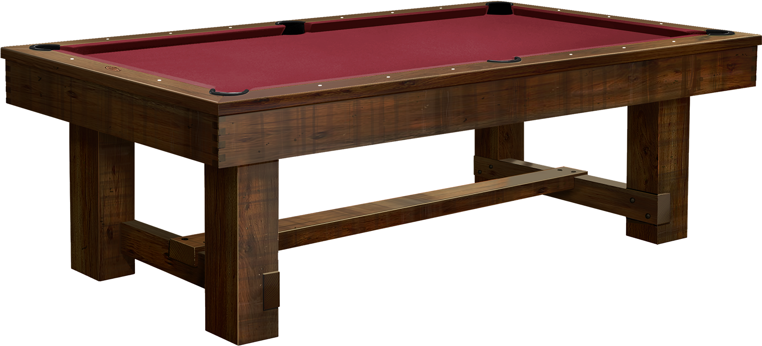 Rustic Wooden Pool Table