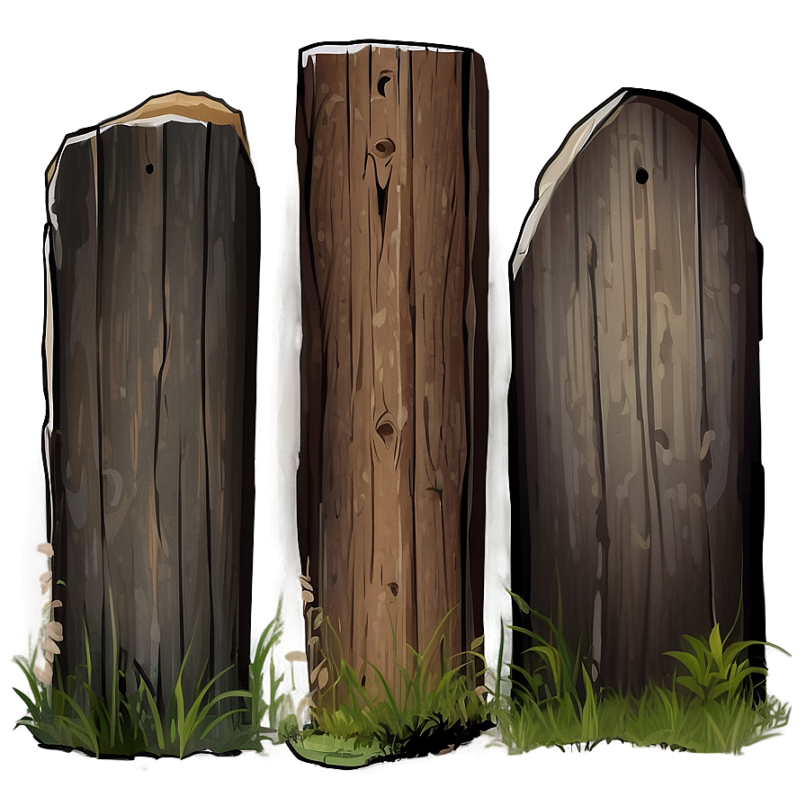 Rustic Wooden Post Png Lrm