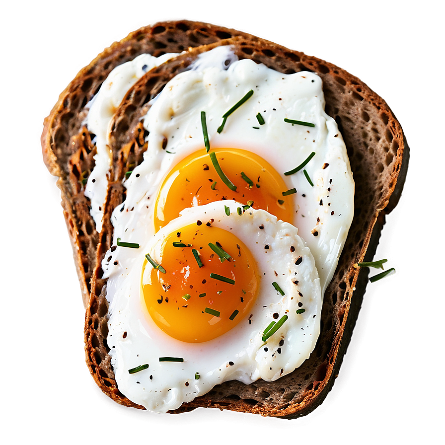 Rye Bread With Poached Eggs Png 05212024