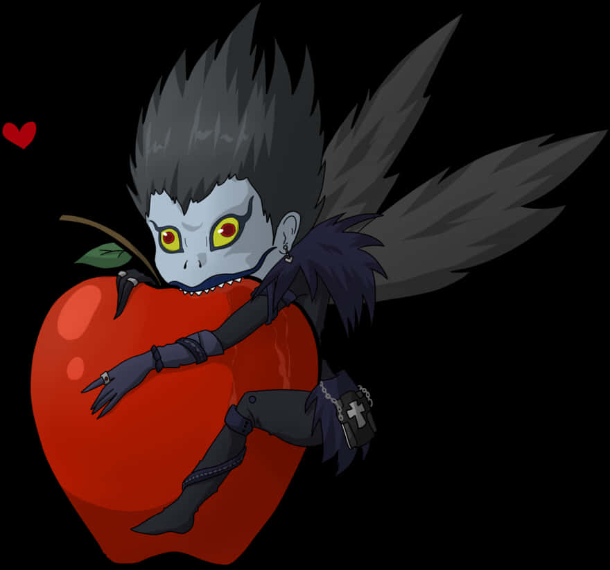 Ryuk_with_ Apple_ Love