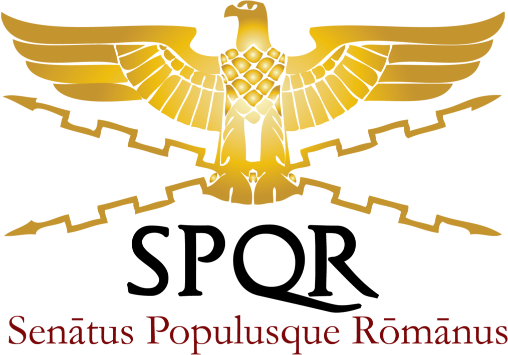 S P Q R Roman Senateand People Emblem