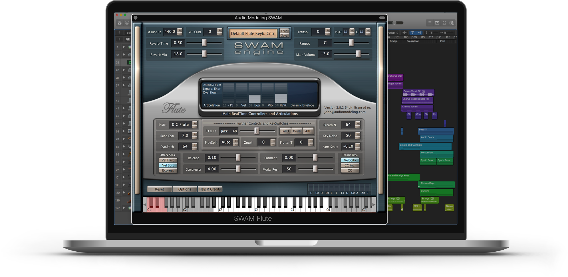 S W A M Flute Virtual Instrument Software