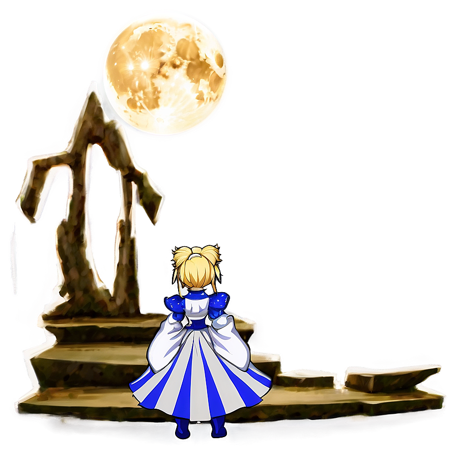 Saber Under Moonlight Png Dul49