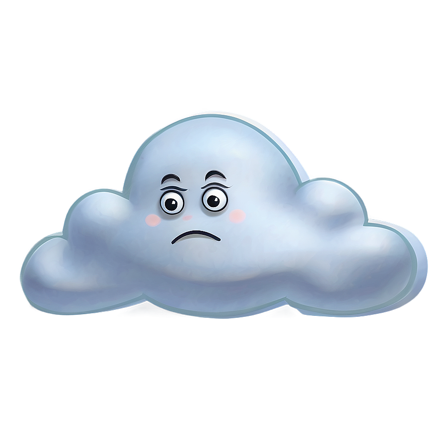 Sad Cartoon Cloud Png 05252024