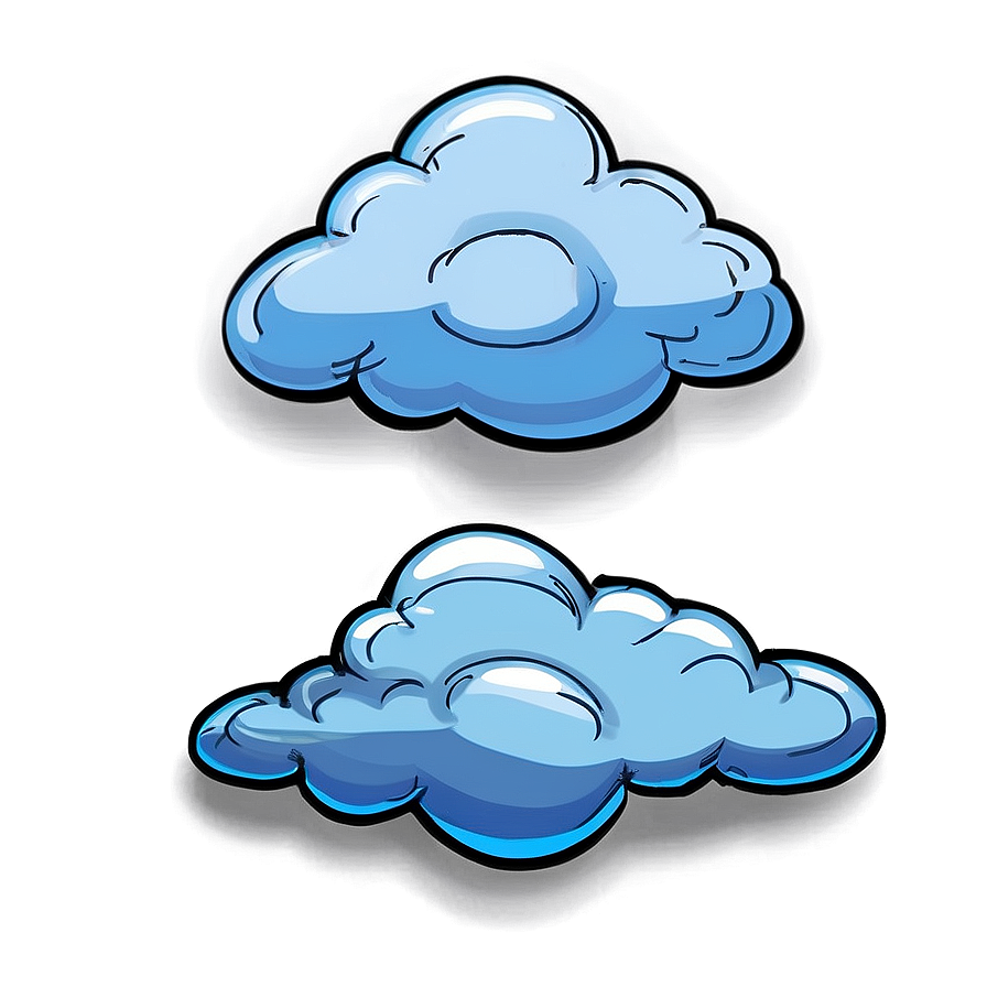 Sad Cartoon Cloud Png 34