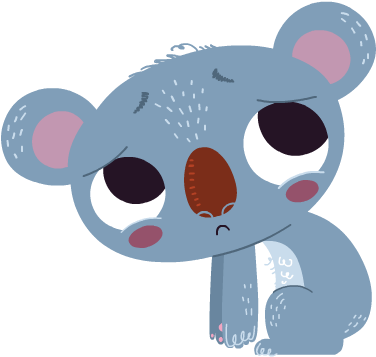 Sad Cartoon Koala