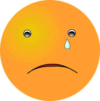 Sad Emoji Face Graphic