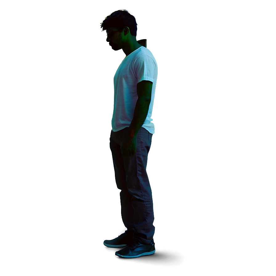 Sad Person In Dark Room Png 89