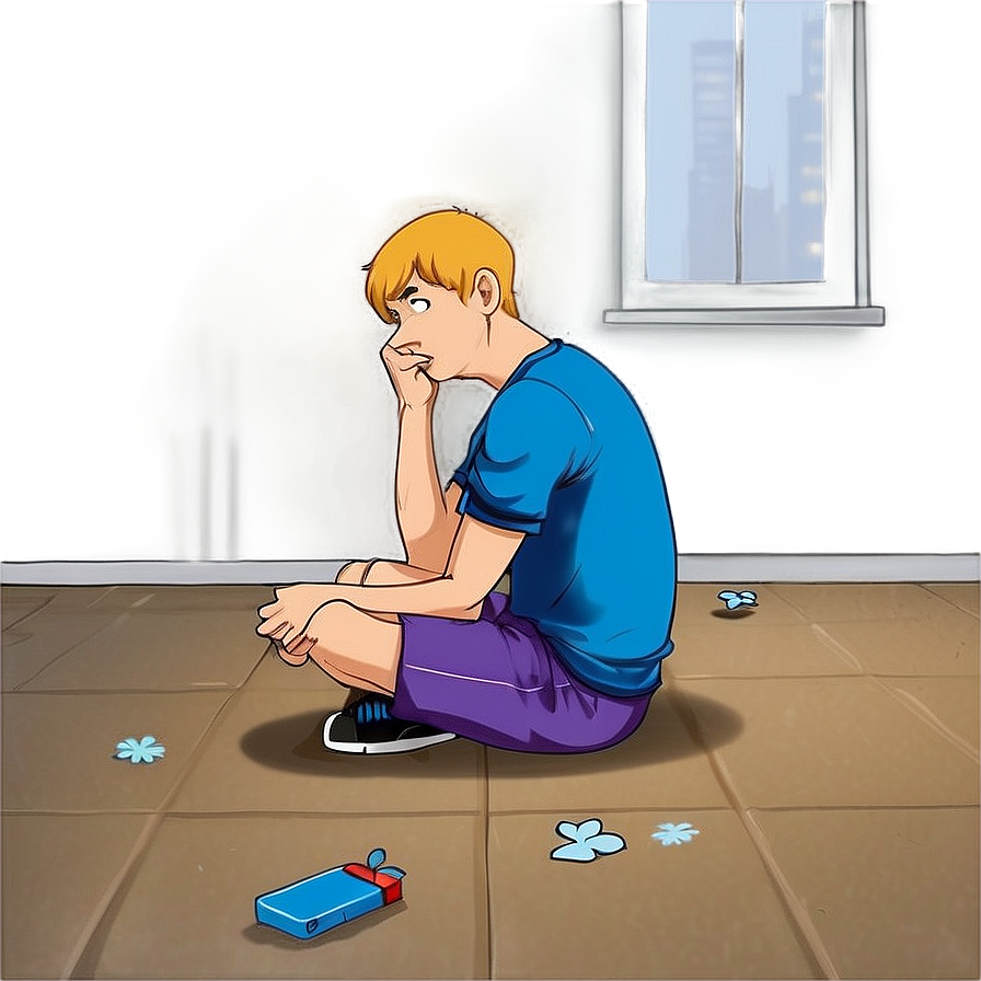 Sad Person In Empty Room Png 06122024