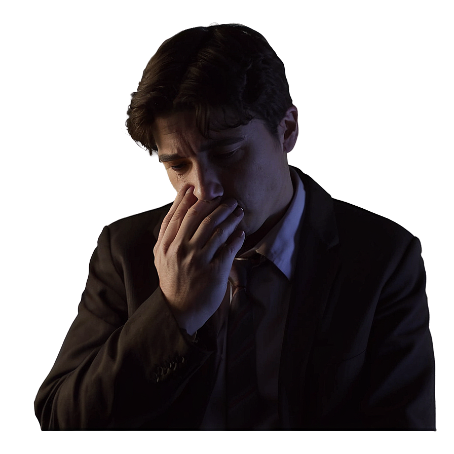 Sad Person With Shadowed Face Png 57