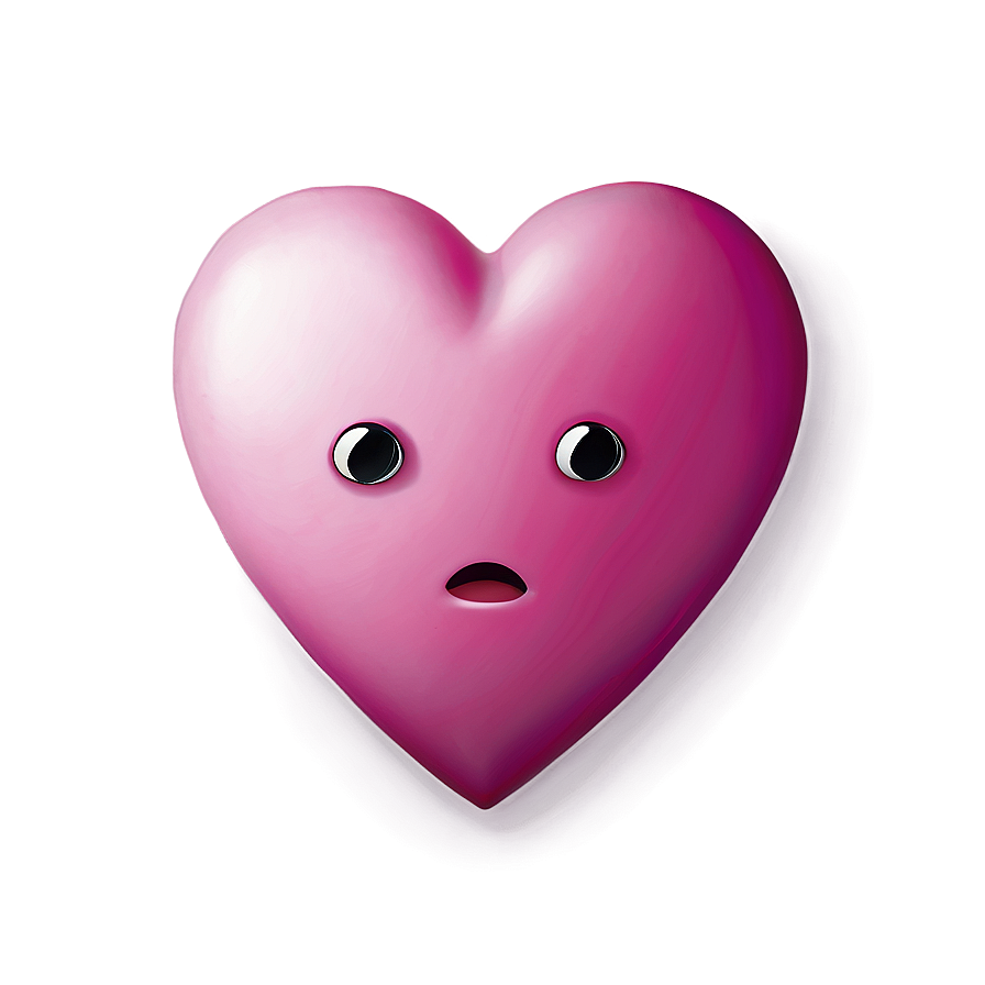 Sad Pink Heart Emoji Png 77