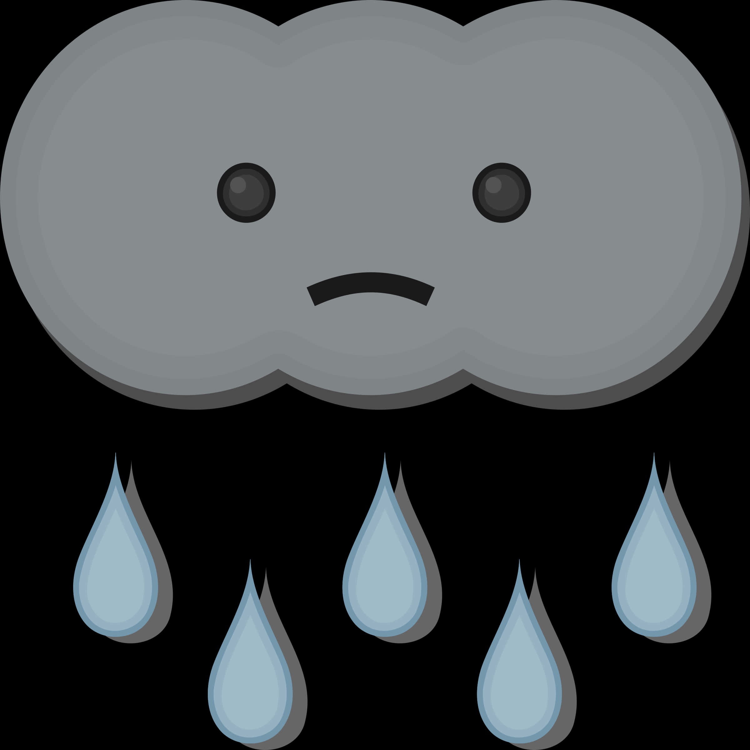 Sad Rain Cloud Cartoon