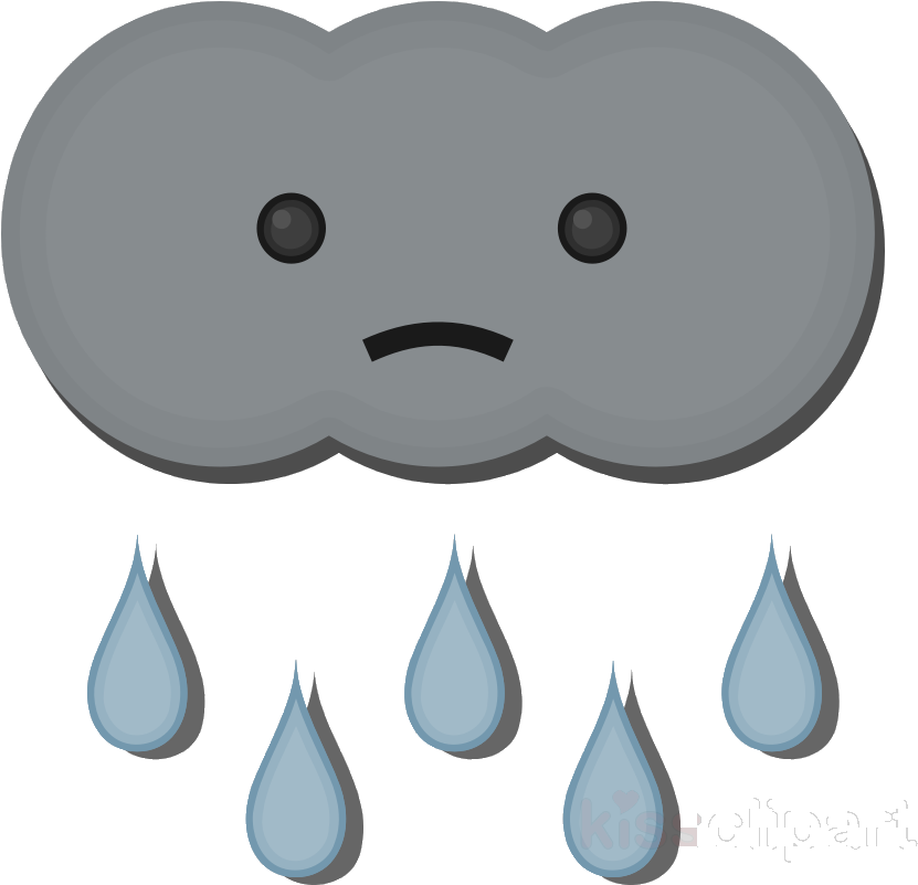 Sad Rain Cloud Clipart