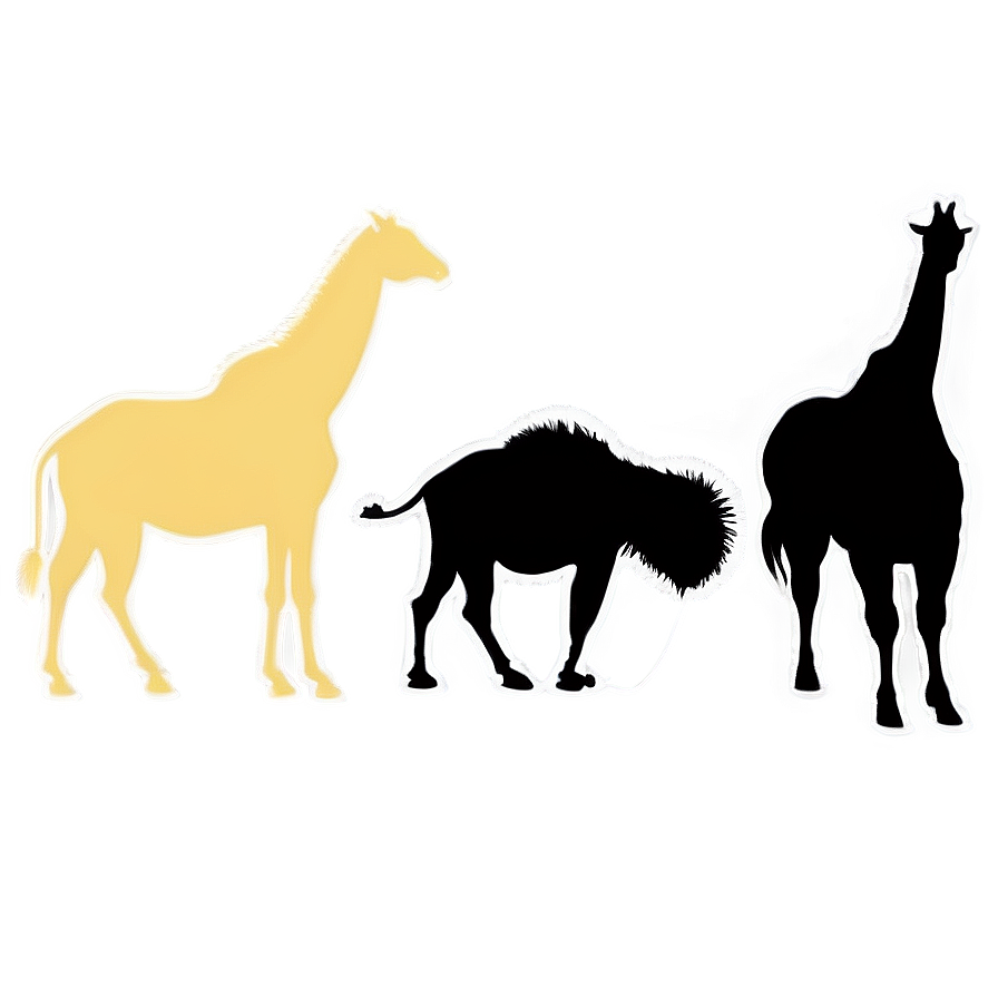 Safari Animals Silhouette Png 35