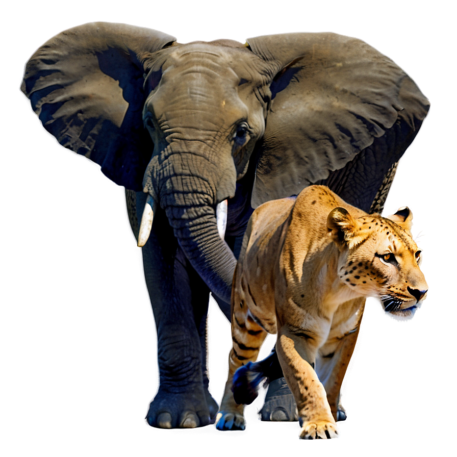 Safari Big Five Animals Png 23