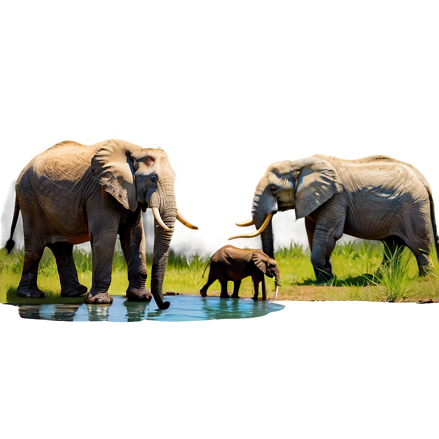 Safari Waterhole Animals Png 63