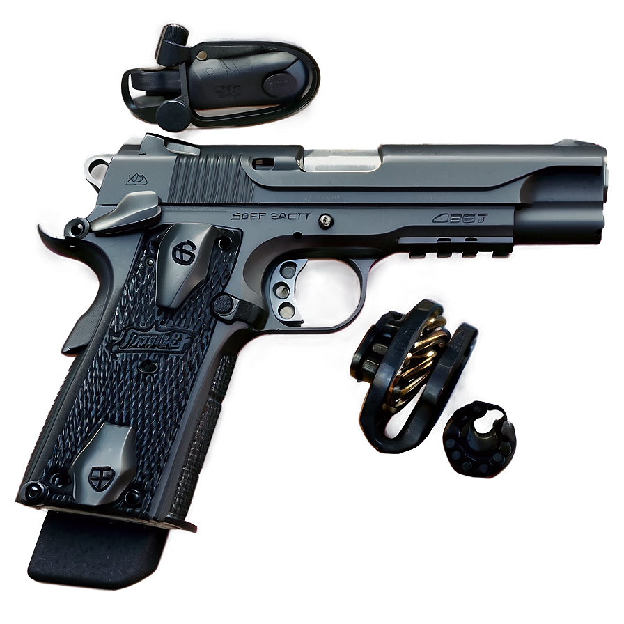 Safety Catch Handgun Png 49