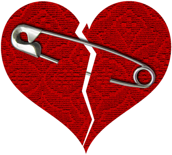 Safety Pin Mending Broken Heart