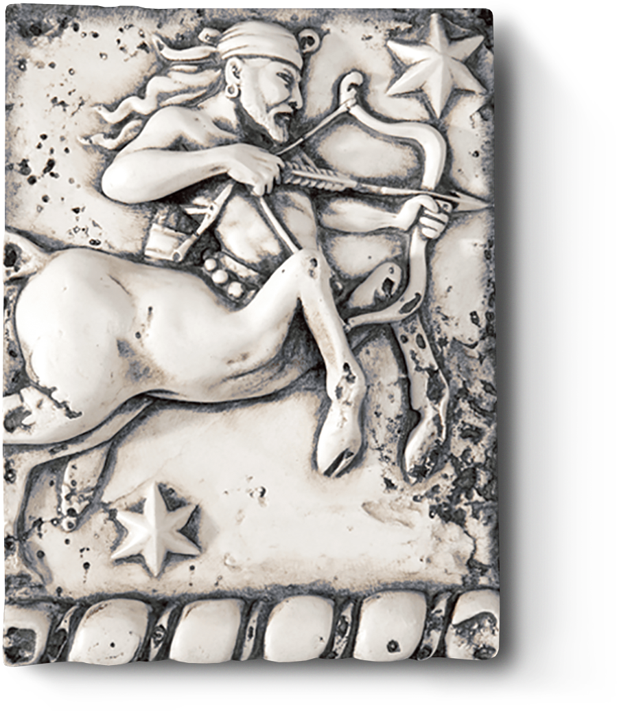 Sagittarius Zodiac Relief Art