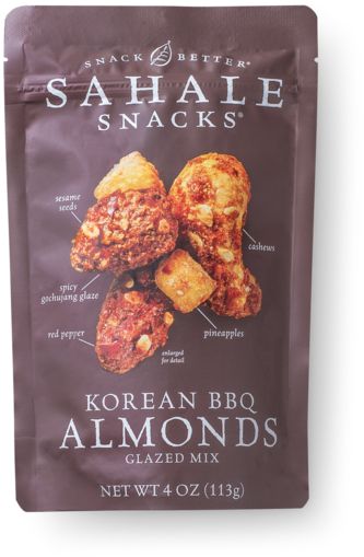 Sahale Snacks Korean B B Q Almonds Packaging